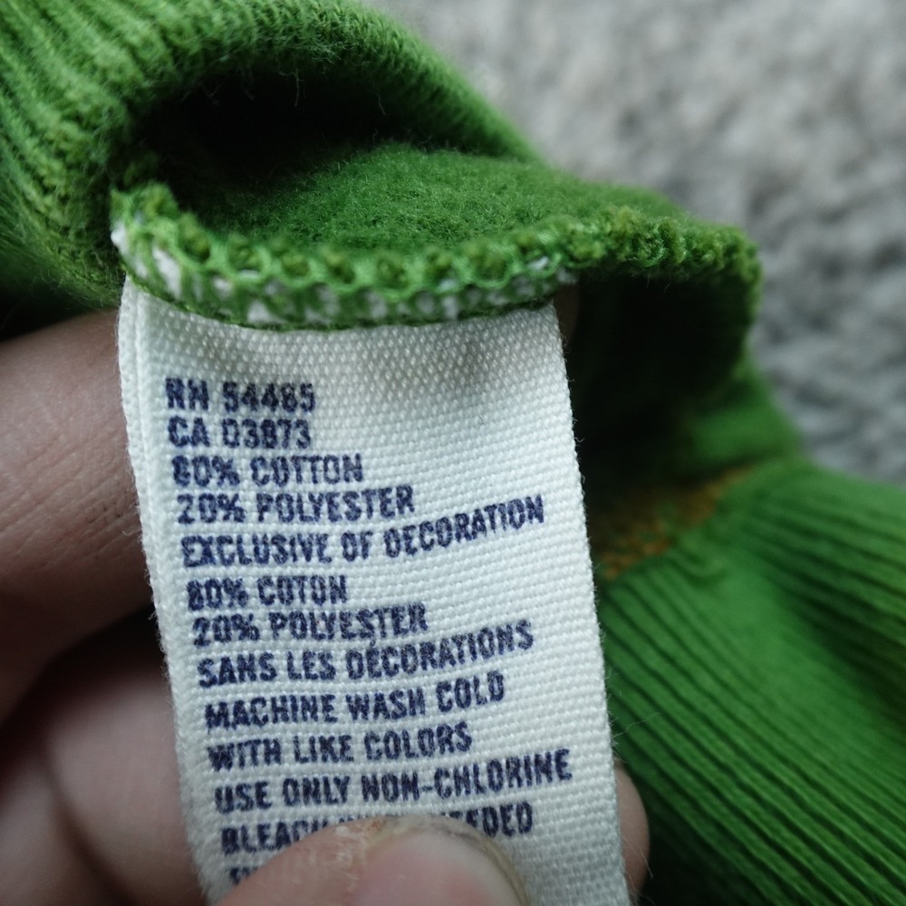 VTG American Eagle Hoodie Mens XL Green Full Zip Thermal Hood Sweatshirt Y2K 00s - Picture 8 of 10
